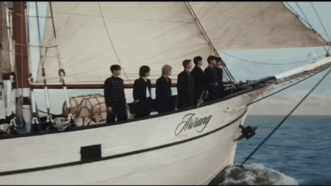 Download this 'swim' celebration GIF for your team. Ideal for marking the successful shipment of a new feature.