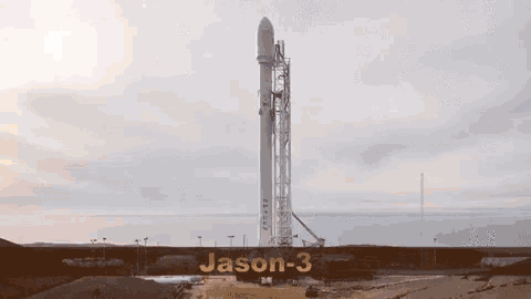 Mark your SaaS success with this Jason-3 rocket launch GIF. Great for celebrating project completion.