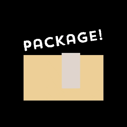 Use this happy reaction GIF for package deliveries. Great for e-commerce teams to share successful order updates.