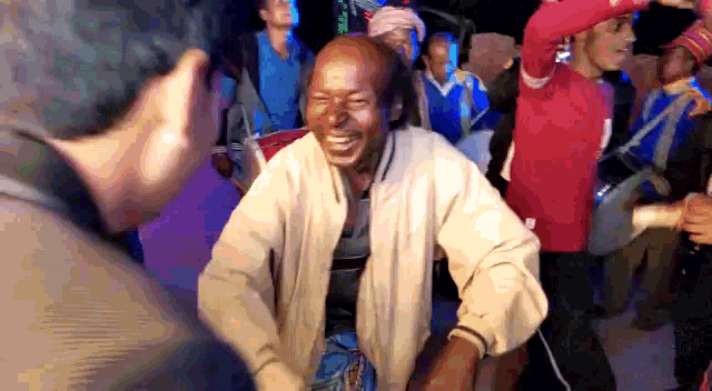 Download this laughing GIF to celebrate shipping success. Great for e-commerce teams to share after a busy order dispatch day.