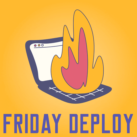 Celebrate your code deployments with this fiery success GIF! Use it to share wins with your engineering team on Slack.