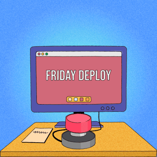 Show that deadline crunch! Download this panic GIF for your engineering team's next sprint retrospective.