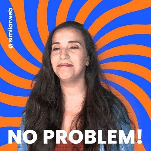 Get this free success smile GIF. Ideal for your team chat to express joy after a job well done.