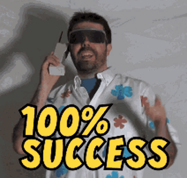 Get this cool success GIF free. Use it when your team hits a major milestone or goal.