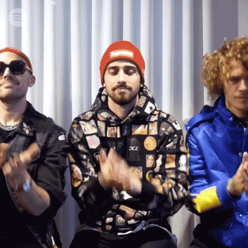 Download this free celebration GIF. Perfect for showing appreciation for great work in team chats.