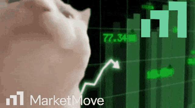Use this funny cat GIF for free to react to market upswings. Ideal for investors and traders sharing market news.