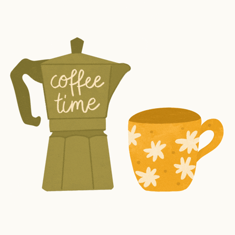 Download this coffee break GIF for free. Perfect for Slack reactions when you need a quick pause during work.