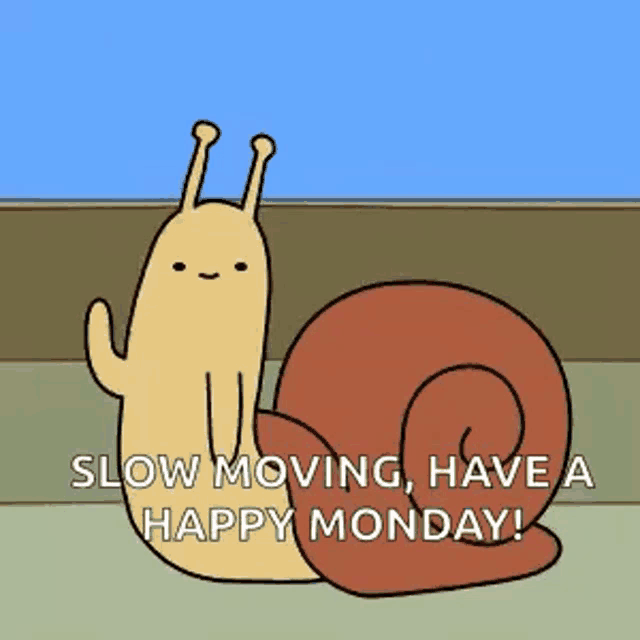 Download this free slow Monday GIF. Use it to wish your colleagues a happy start to the week on Slack.