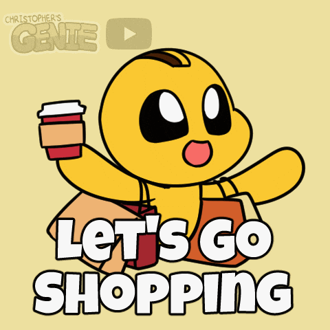 Get this shopping frenzy GIF free! Perfect for your team's communication during Black Friday deal madness.