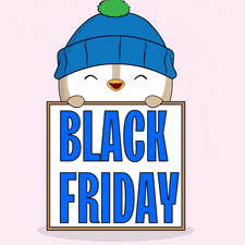Share this Black Friday penguin GIF for free! Use it to announce and celebrate successful deal promotions.