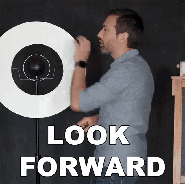 Get this 'Look Forward' GIF for free. Inspire your team during annual planning with this forward-thinking message.