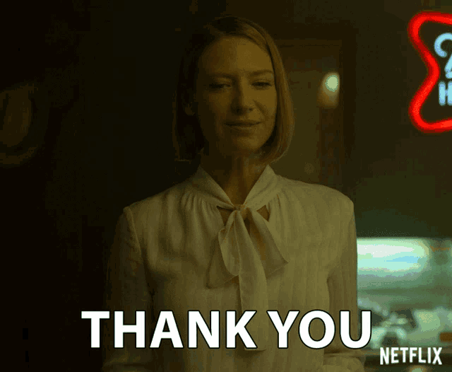 Use this 'thank you' GIF to express gratitude. Great for business communication and showing appreciation to clients.