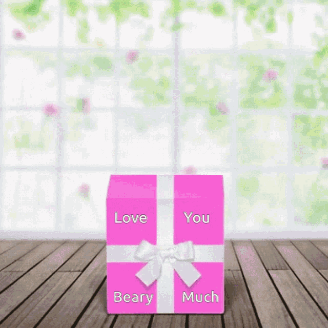 Use this 'beary much' gift box GIF to show appreciation. Great for e-commerce customer loyalty and fun campaigns.