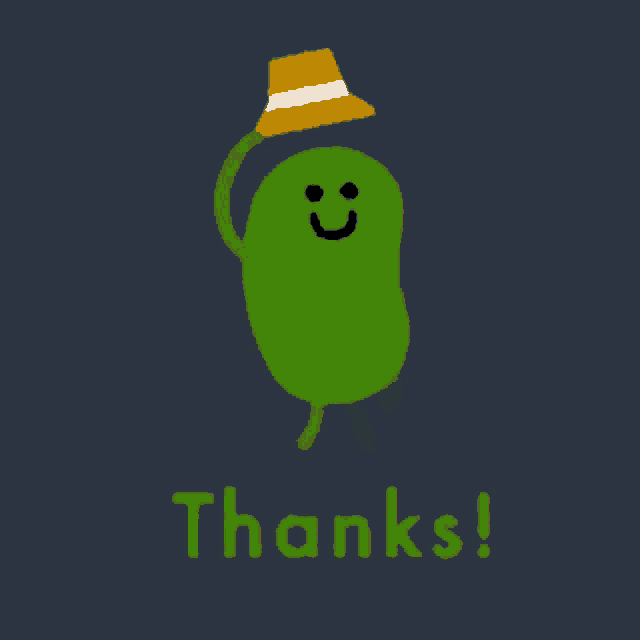 Download this 'Thanks' GIF for your team. Perfect for HR to express gratitude for feedback and effort.