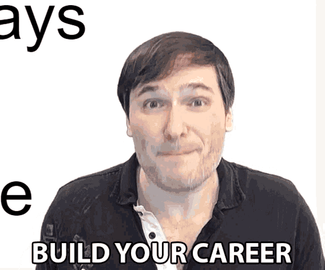 Use this 'Build Your Career' GIF for HR. Ideal for motivating employees to take ownership of their professional development.