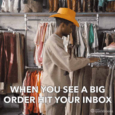 Download this free money rain GIF. Perfect for your e-commerce Slack channel to celebrate big sales and order wins.