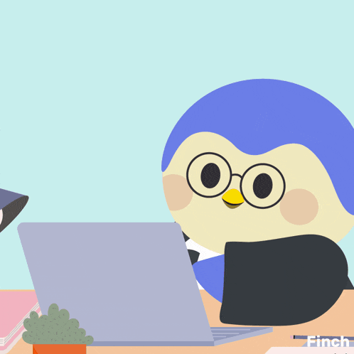 Share this penguin crunch GIF for audit season humor. Great for finance teams managing tight deadlines.