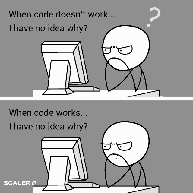 Download this code mystery GIF for your team. Great for expressing confusion about code behavior in Slack.