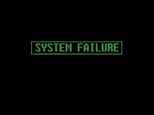 Download this system failure GIF for your tech team. Use it to signal critical system problems.