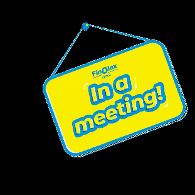 Download this 'no meeting' GIF for free. Perfect for Slack when your calendar is too full. Use in Teams!