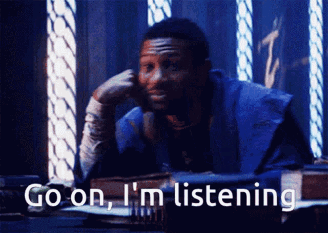 Use this attentive listening GIF in your next virtual meeting. Perfect for showing engagement during discussions.