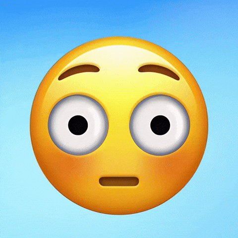 Get this shocked face GIF for your fintech team. Ideal for reacting to dramatic Bitcoin price changes.