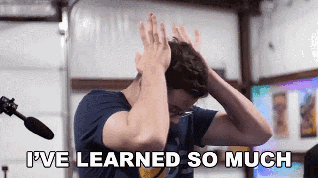 Get this 'so much learned' GIF for free! Perfect for expressing the impact of marketing webinars on your team. Use in Slack.
