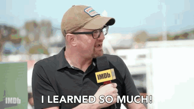 Download this 'learned so much' GIF for free. Great for Slack reactions after an insightful presentation.