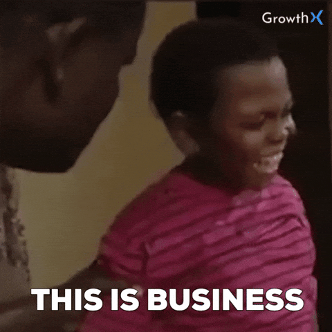 Download this business growth celebration GIF. Perfect for your team to share excitement over hitting targets.