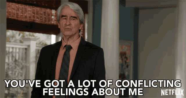 Use this GIF for conflicting feelings about pricing. Great for internal team discussions on SaaS value and cost.
