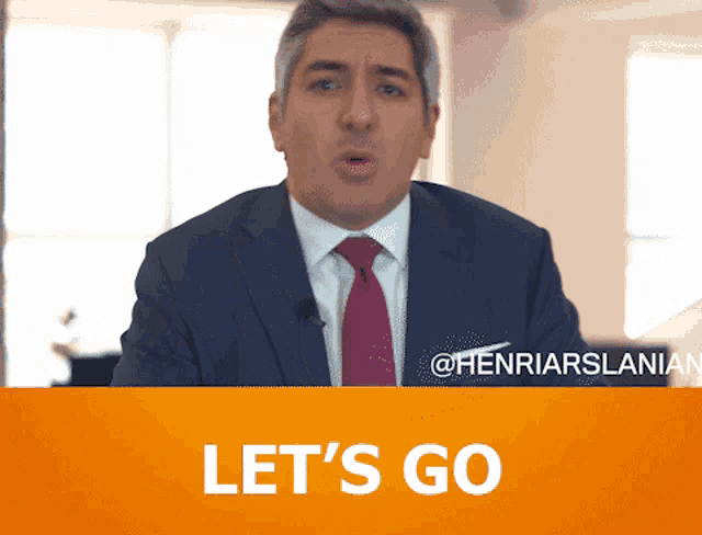 Get your team motivated with this 'Let's Go' GIF! Perfect for kick-offs and driving action. Use it in your team chats.